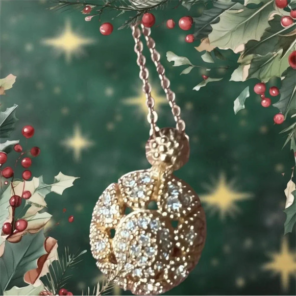 Vintage Dior Gold Crystal Pendant Necklace – Signed, Rare Sparkle - Picture 2 of 5